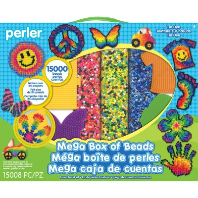 Perles Perler - Ensemble Méga boîte - Tie Dye/15 000